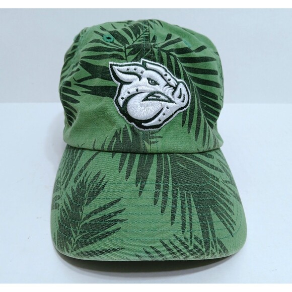 Lehigh Valley IronPigs Hawaiian Tropical Green Floral 47 Hat Green Strapback MLB - Picture 1 of 6